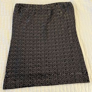 Cabo Lined Sequin Black Tub Top